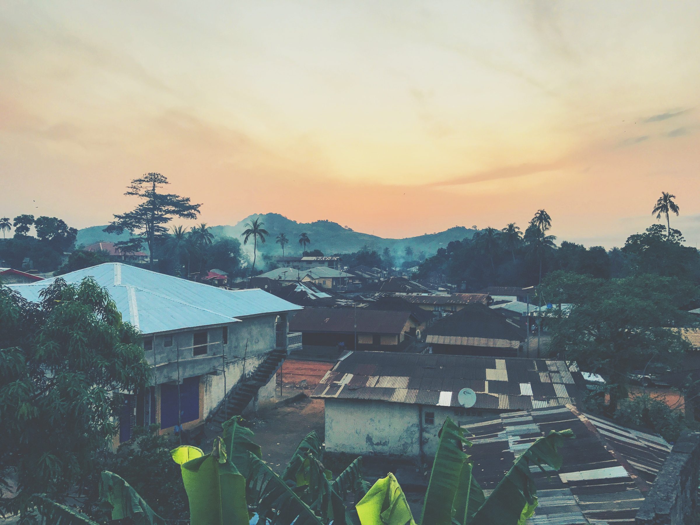 Town and countryside — editorial stand-in
