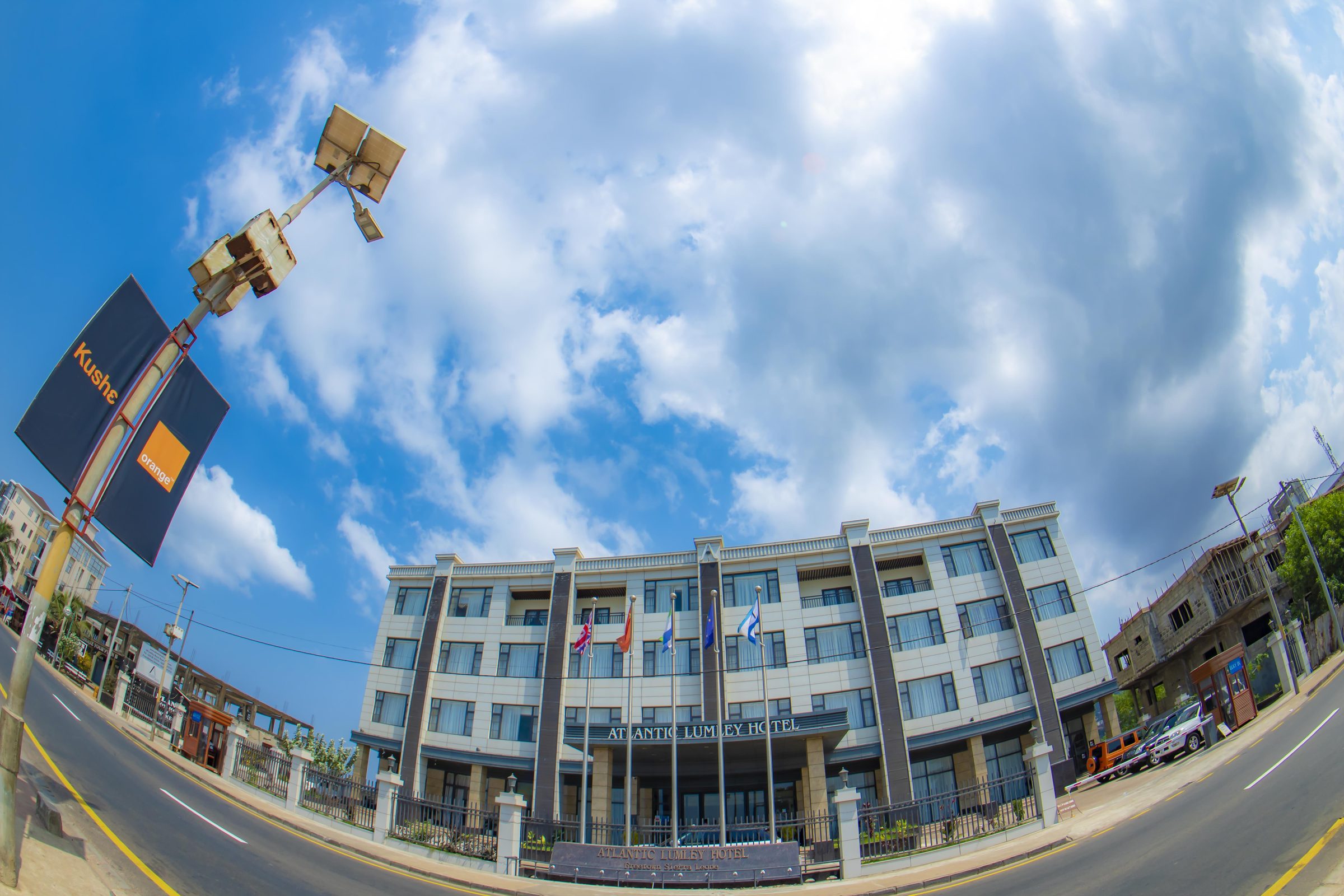 Atlantic Hotel in Freetown, used as a destination-services visual